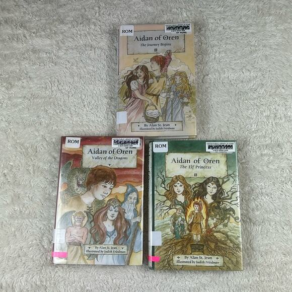 Aidan of Oren Lot of 3 HC good fantasy adventure novels complete set Alan Jean - Picture 1 of 8